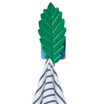 Настенные крючки в форме листьев, декоративная вешалка, настенный стеллаж, органайзер для одежды, современный держатель для ключей, настенное пальто с одним зубцом