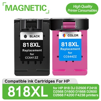 Новый 4-х цветной Совместимый чернильный Картридж Для принтеров HP 818 для HP 818 DJ D2500 F2418 D2568 D1600 D1668 D2600 D2668 F4200 F4238