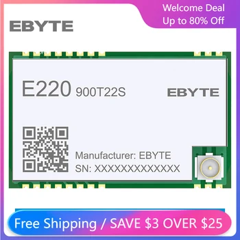 CDEBYTE LLCC68 LoRa Модуль E220-900T22S 873,125 МГц 22dBm SMD Long Range IPEX/Отверстие для штамповки UART WOR Беспроводной Передатчик-Приемник