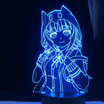 Chiaki Nanami Danganronpa 2 3D светодиодная аниме лампа Иллюзионное освещение, меняющие цвет ночные светильники Lampara для подарка на Пасху