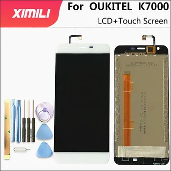 5,0 дюймов Для OUKITEL K7000 ЖК-дисплей + сенсорный экран Дигитайзер в Сборе 100% Оригинальный Новый ЖК-дисплей + Сенсорный дигитайзер для k7000 + Инструменты