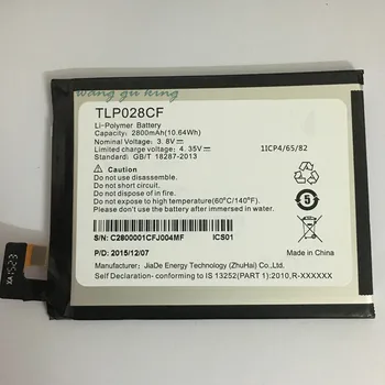 3,8 В, новый высококачественный аккумулятор TLp028CF 2800 мАч для запасной батареи Alcatel