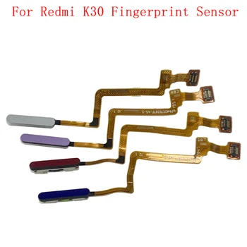 Оригинальный датчик отпечатков пальцев Кнопка Home Гибкий кабель Для Xiaomi Redmi K30 K30i 5G Touch ID Сенсор Сканер Запчасти Для Ремонта