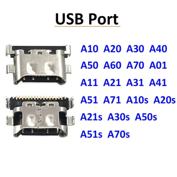2 шт. Тип-C USB Зарядное Устройство Разъем Зарядки Порты И Разъемы Для Samsung A20 A30 A50 A70 A51 A71 A21s A01 A30s A50s A20s A11 A21 A31 A52