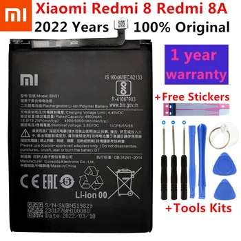 100% Новая оригинальная замена XiaoMi 5000 мАч BN51 для Xiaomi Redmi 8 Redmi 8A Redmi8, аутентичный аккумулятор для телефона + бесплатные инструменты