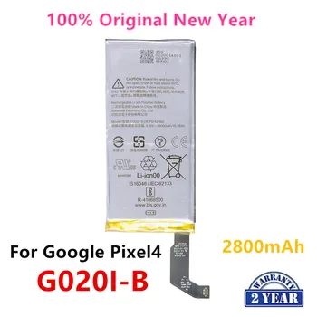 100% Оригинальный G020I-B 2800 мАч Сменный Аккумулятор Для Google Pixel 4 Pixel4, Оригинальные Аккумуляторы для телефонов последнего производства