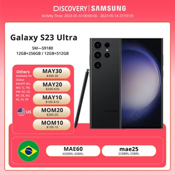 НОВЫЙ Смартфон Samsung Galaxy S23 Ultra 5G Qualcomm Snapdragon 8 Gen 2 120 Гц AMOLED 2X Дисплей Android13 45 Вт Быстрая Зарядка