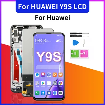 замена экрана дисплея 6,59 дюйма (с рамкой), оригинальный компонент Huawei Y9S LCD screen touch screen digitizer