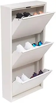 Шкаф для обуви с 3 и 4 выдвижными ящиками, органайзер для хранения обуви 3-4 уровня, (белый) (3 и 4 уровня)