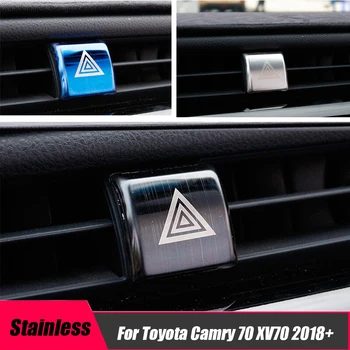 Для Toyota Camry 70 XV70 Аксессуары 2018 2019 2020, Аварийный выключатель лампы в салоне Автомобиля, Кнопка Предупреждения, Наклейка на накладку