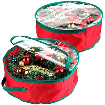 Складная сумка для Рождественской Елки, Сумка для хранения Рождественского венка, сумка для хранения Рождественской Гирлянды, Пылезащитный чехол, сумки для хранения дома