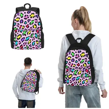 Rainbow Cheetah Испытайте Будущее в переноске предметов Первой необходимости С нашими инновационными рюкзаками, Школьный рюкзак, сумка для книг, легкий