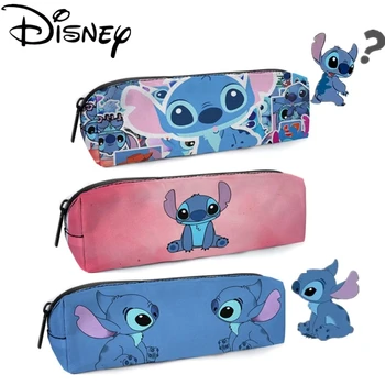 Пенал Disney Stitch с Мультяшной фигуркой, Сумка для ручек с принтом 