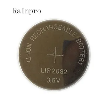 2 шт./ЛОТ LIR2032 Монетная ячейковая батарея 2032 Литиевая кнопка зарядки батареи Может заменить CR2032 для часов
