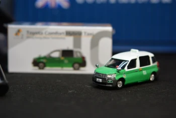 Крошечное комфортное гибридное такси 1/64 Гонконг (Новые территории) ATC64782, литая модель автомобиля, Коллекция ограничена