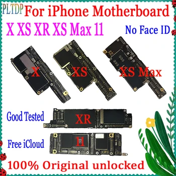 Нет идентификатора лица Для материнской платы iPhone X XS XR XS Max 11 Pro Max Бесплатная Оригинальная разблокировка icloud Для iPhone 11 Обновление поддержки логической платы