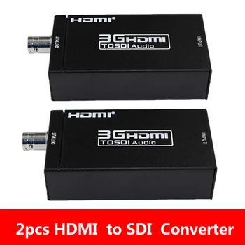 2шт Мини 3G HDMI-SDI Конвертер Адаптер Full HD 1080p В BNC SD/HD-SDI/3G-SDI Мультимедийный HD Видео Конвертер