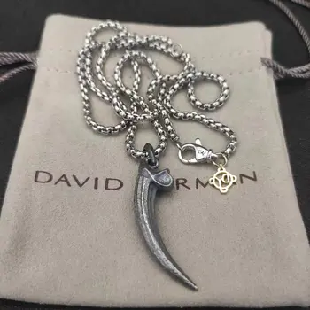 Новое Ожерелье Дэвида Юрмана Ульмана Высокого качества, Римский Амулет в виде Когтя и рога для Мужчин Оптом