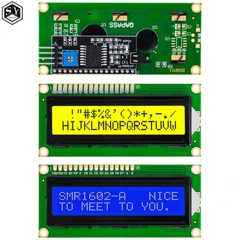 Модуль LCD1602 + I2C LCD 1602 с синим/зеленым экраном PCF8574 IIC/I2C LCD1602 Переходная пластина