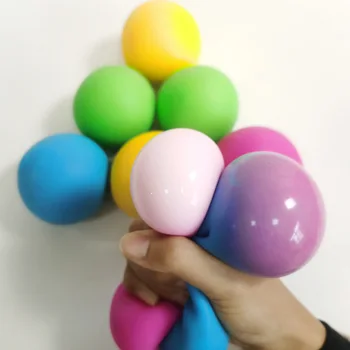 1 шт., сжимающий мяч, Антистрессовые шарики, снятие стресса, детские сувениры, меняющие цвета, мягкие игрушки для детей