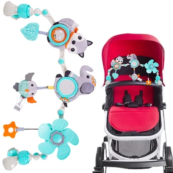 Игрушки-погремушки для малышей 0-12 месяцев, Музыкальные Подвижные игрушки для новорожденных, детская кроватка, коляска, детский мобиль на кровати, развивающая игрушка