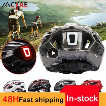 Велосипедный шлем со светодиодной подсветкой, перезаряжаемый Велосипедный шлем с интегральной формовкой, шлем для горного шоссейного велосипеда, Спортивная безопасная шляпа для мужчин и женщин
