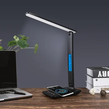 Современная складная настольная лампа, USB-зарядка, вращающаяся прикроватная лампа для домашнего декора комнаты