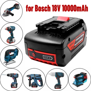 Оригинальный 18V 10000 мА/ч, для Электродрели Bosch 18V Литий-ионный аккумулятор BAT609, BAT609G, BAT618, BAT618G, BAT614