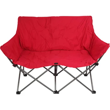 Походное кресло Love Seat с сетчатой сумкой для хранения, наполненное полиэстером, полиэфирная ткань 600D с полиэтиленовым покрытием, пляжные стулья