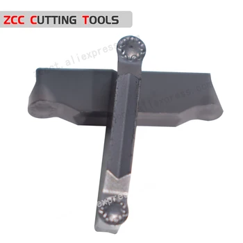 10шт Пластины для токарного инструмента ZCC ZRFD03-MG YBG202 ZRFD03-MG YBG202 с шаровым наконечником 3 мм для отрезания и нарезания канавок