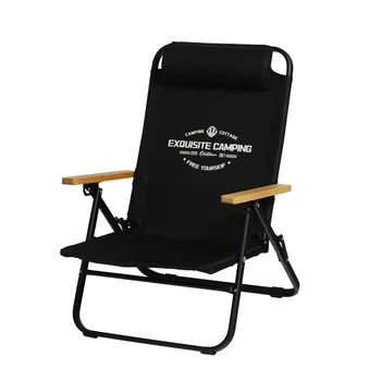Уличный сверхлегкий походный стул из ткани Оксфорд с подушкой, Складной Регулируемый, для рыбалки, барбекю, для пикника, для вечеринок, Ленивый стул