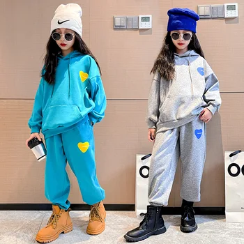 Комплект Одежды для девочек 2022, Толстовка с капюшоном 