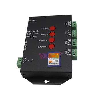 T4000S DC5V светодиодный RGB контроллер Настраиваемая SD-карта sk6812 WS2812B WS2811 WS2801 LP6803 светодиодный цифровой пиксельный диммер