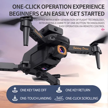 Мини-Камера Drone 1080p Dual HD Camera 4K Складной Квадрокоптер Избегайте Препятствий Камера Дистанционного Управления Аэрофотосъемка игрушка