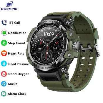 BWSMRIG Мужские Смарт-Часы Bluetooth Call IP68 Водонепроницаемые Приборы для Измерения Артериального давления Сердечного Ритма Мониторинг Сна Спорт На Открытом Воздухе Smartwatch Для Мужчин