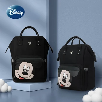 Новая сумка для подгузников Disney Mickey's, рюкзак, Мультяшная Милая детская сумка, Многофункциональная сумка для подгузников, Модный рюкзак роскошного бренда