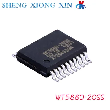 10 шт./лот WT588D-20SS TSSOP-20 Микросхемы аудиоинтерфейса WT588D, интегральная схема WT588