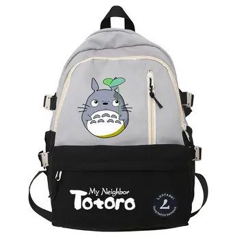 Рюкзак с героями мультфильмов Ghibli, школьный рюкзак для студентов колледжа, сумка для женщин, рюкзак для ноутбука, дизайнерская сумка, сумки для женщин