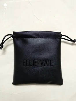 высококачественные сумки на шнурке из искусственной кожи, сумки для ювелирных изделий 13*13 см, подарочный мешочек для хранения ювелирных изделий, индивидуальный логотип, Бесплатная доставка