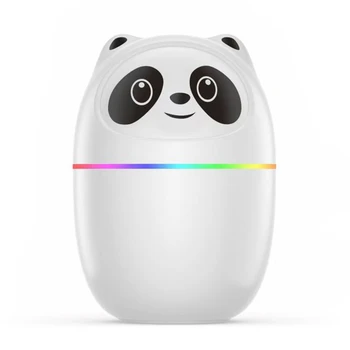 Увлажнитель воздуха Pandas, Милый диффузор эфирного масла с ароматом 220 мл, USB-туманообразователь, туманообразователь с красочным ночным освещением