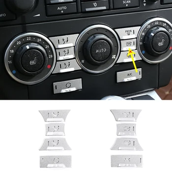 Для 2009-2012 Land Rover Freelander 2 Моделирование автомобиля из алюминиевого сплава, наклейка на кнопку климат-контроля, Автозапчасти