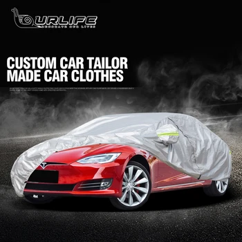 Автомобильный утолщенный теплоизоляционный чехол, непромокаемая одежда, снегозащитный чехол, внешняя защита для Tesla Model 3, Аксессуары