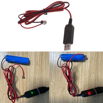 USB Магнитный кабель для зарядки Шнур для аккумуляторов 3,7 В 14500 16340 26650 18650 Прямая поставка