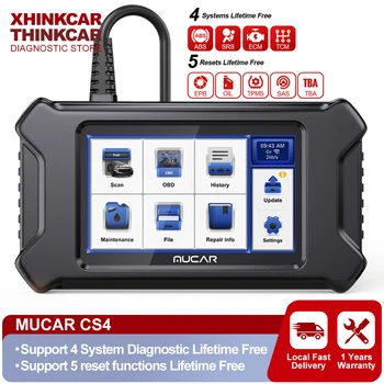 Диагностические Инструменты Автомобиля MUCAR CS4 CS6 Автомобильный Тестер Obd2 Пожизненное Бесплатное Масло EPB ABS SRS Автоматический диагностический сканер Obd2