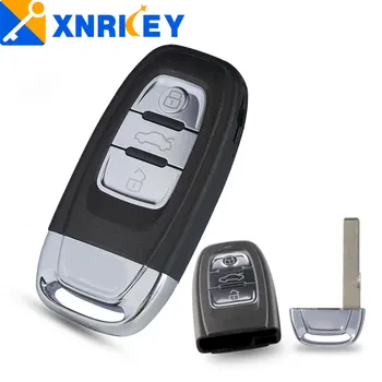 XNRKEY 3 Кнопки Smart Remote Key Shell Чехол Брелок для Audi A3 A4 A5 A6 Q5 Q8 S4 S5 Замена Ключа Автомобиля Shell