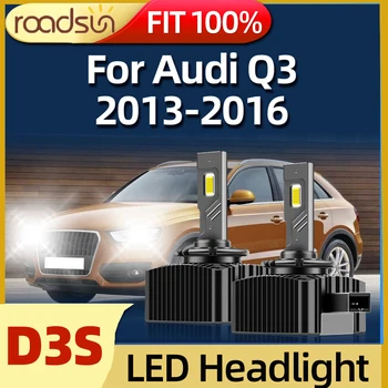 Roadsun D3S Автомобильные светодиодные Фары HID Авто Лампа до 6000 К Белый 55 Вт Светодиодный Комплект для Преобразования Ламп Для Audi Q3 2013 2014 2015 2016