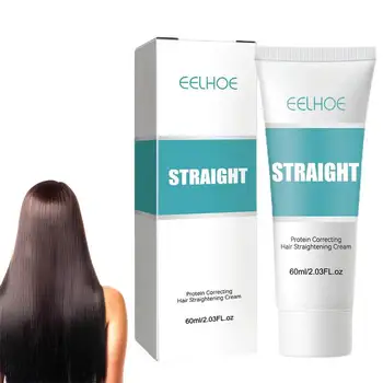 Выпрямляющий крем Для Вьющихся волос Protein Corrective Hair Straightening Cream 60 мл Крем для выпрямления волос Silk & Gloss