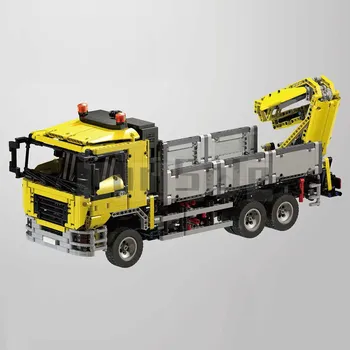 Moc-4156 Man Boom Transport Truck Может быть оснащен Подвесным Ведром, строительными Блоками, игрушками для Взрослых, детей, Мальчиков, Девочек