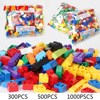300шт 500шт 1000 Шт Наборы Строительных Блоков City DIY Creative Bricks Совместимые Кирпичи Развивающие Детские Игрушечные Блоки Подарок