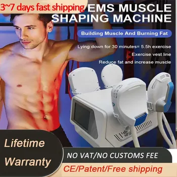 EMS Body Sculpt Machine, 4 ручки, Emslim RF, устройство для стимуляции мышц, косметологическое устройство для удаления жира, формирование фигуры и похудение с очевидным эффектом